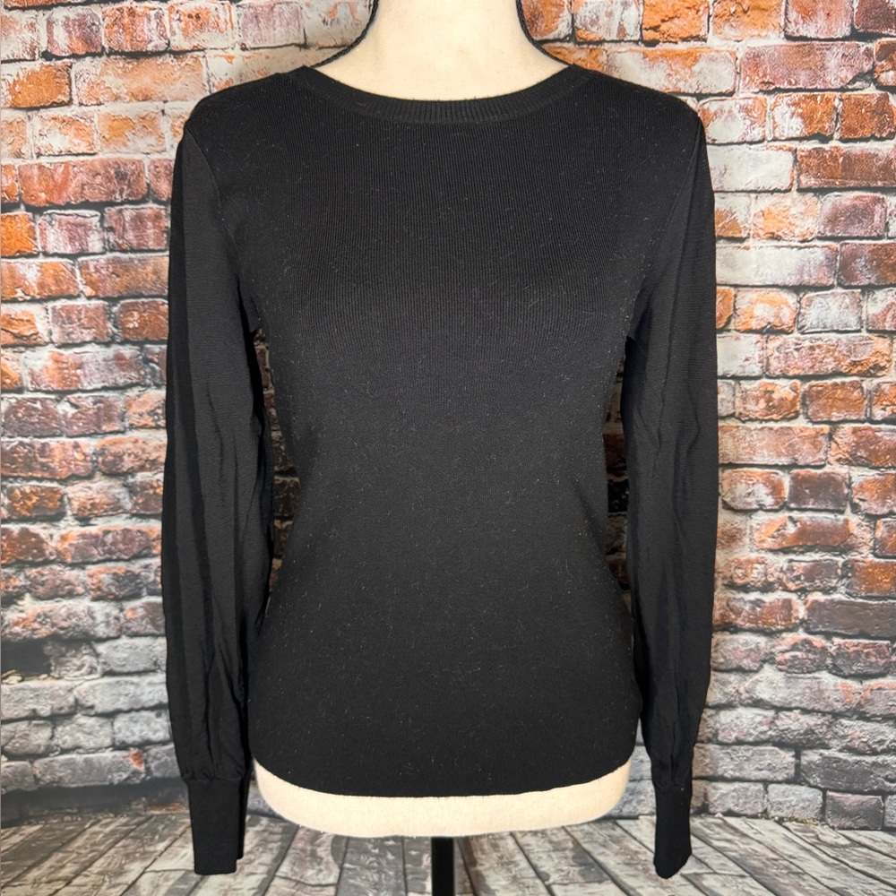 Elegant Black Long Sleeve Top